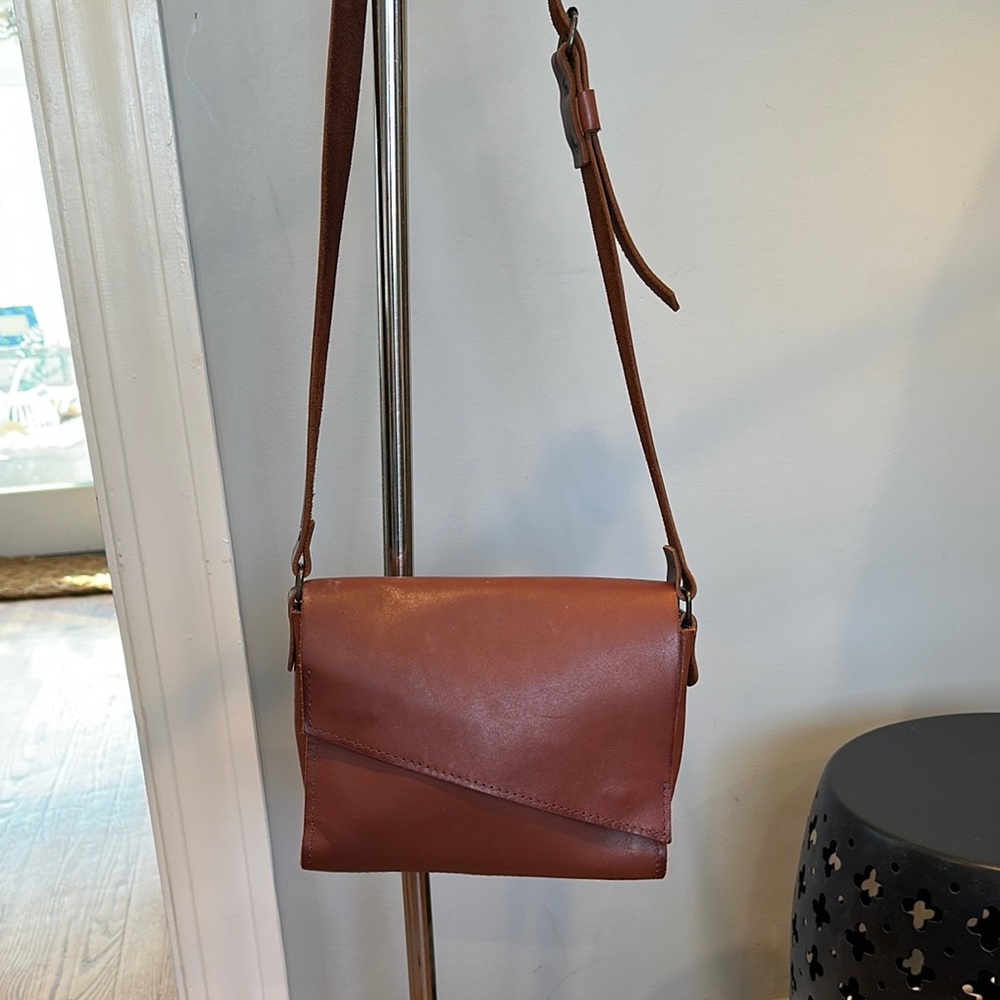 Brown Leather Crossbody Bag